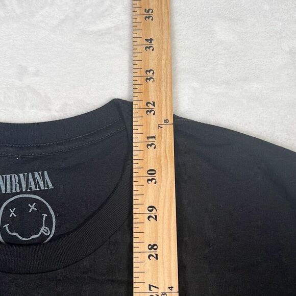 Nirvana smiley face double sided graphic print band concert T-shirt NWOT Men 2XL - Picture 3 of 5
